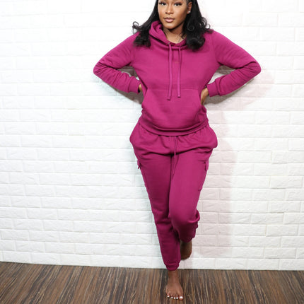 Relaxed Cargo Sweat Suit| 5 colors